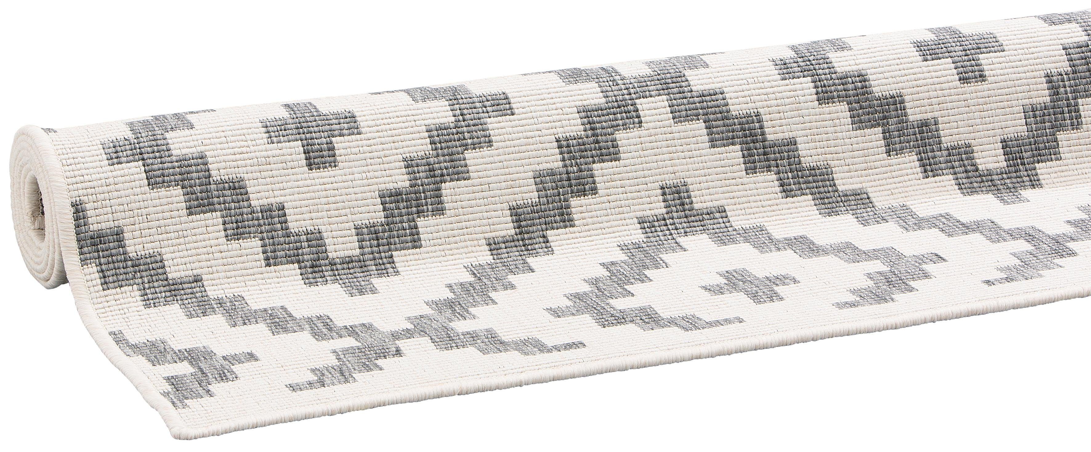 Teppich Ronda Wendeteppich, my home, rechteckig, Höhe: 5 mm, Sisal-Optik, Flachgewebe, In- und Outdoor, geometrisches Boho Design