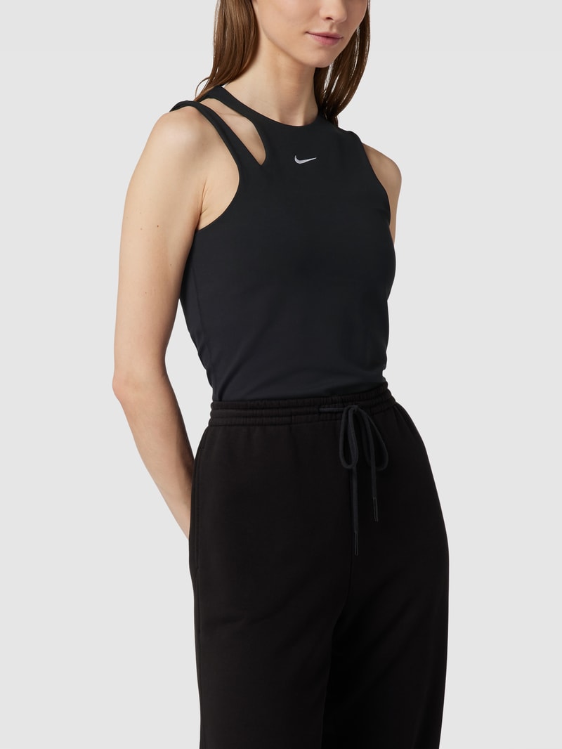 Body mit Logo-Stitching in schwarz