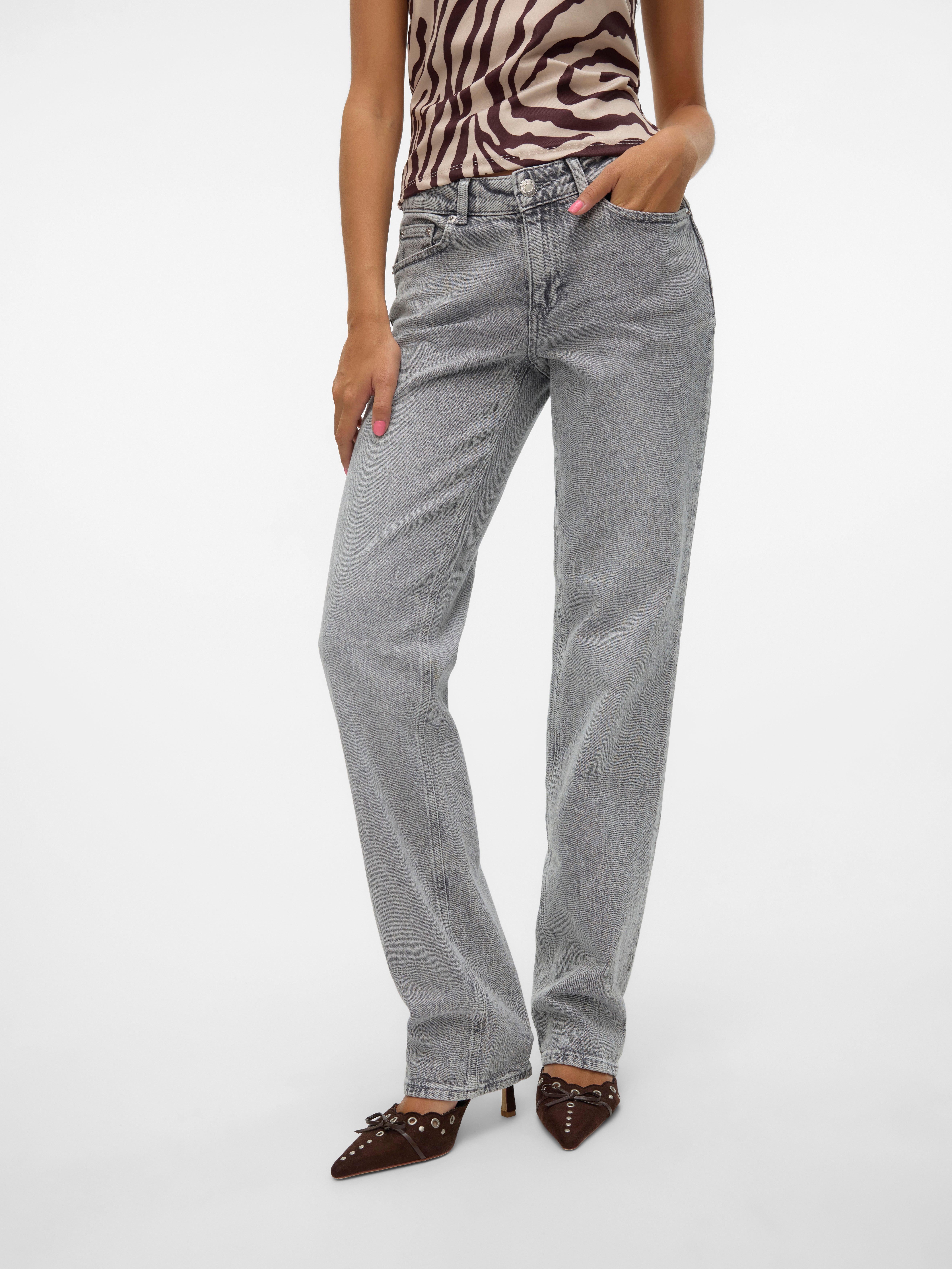 VMJADA Mid Rise Gerade geschnitten Jeans