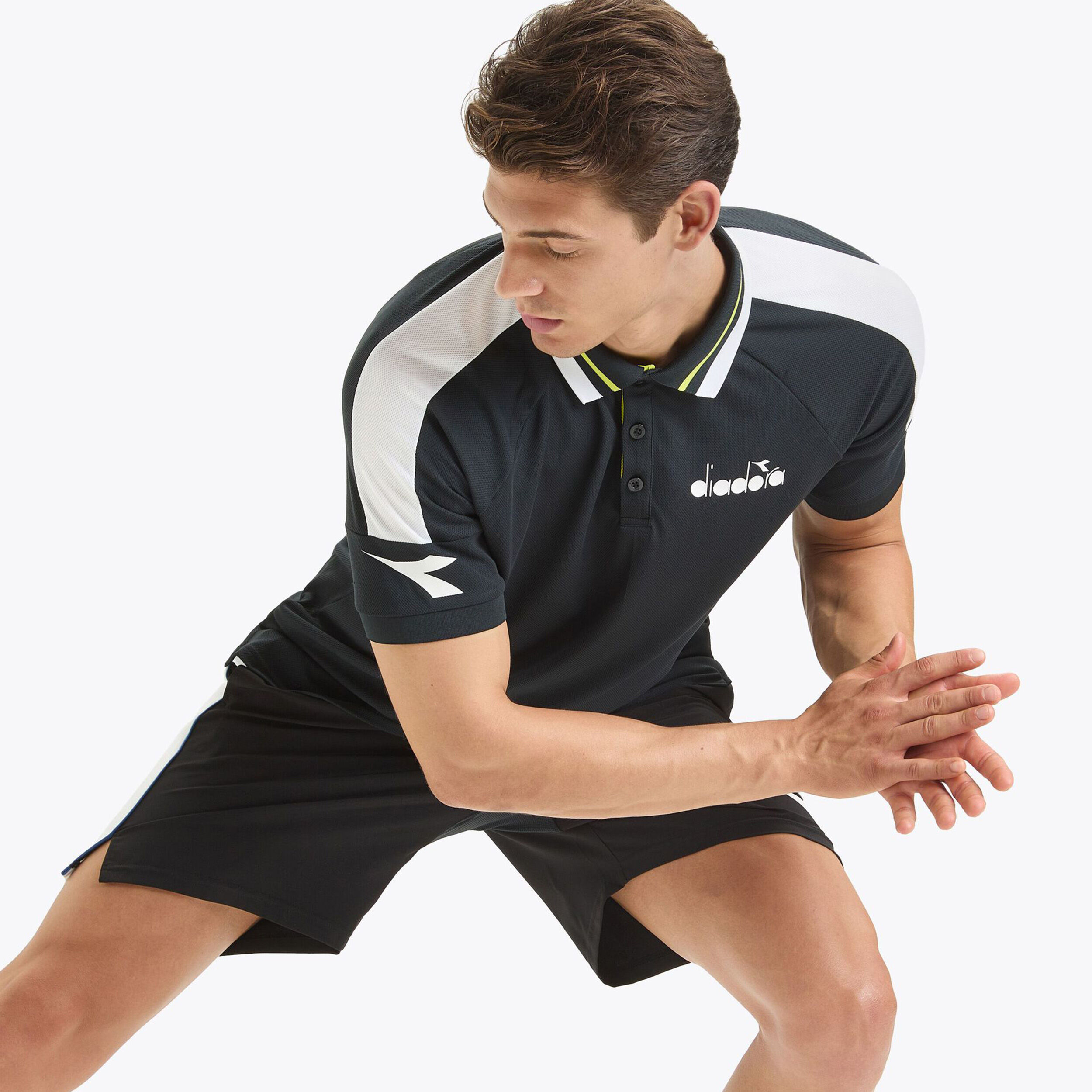 Icon Polo Herren - Schwarz