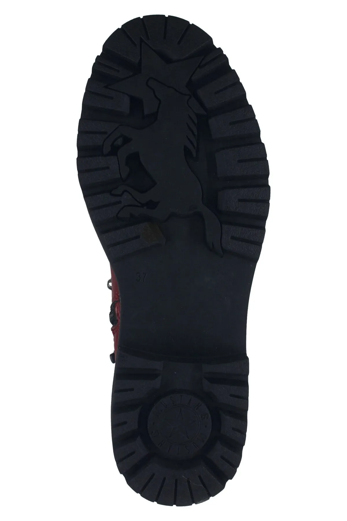 Mustang  Stiefelette - Rot - Blockabsatz