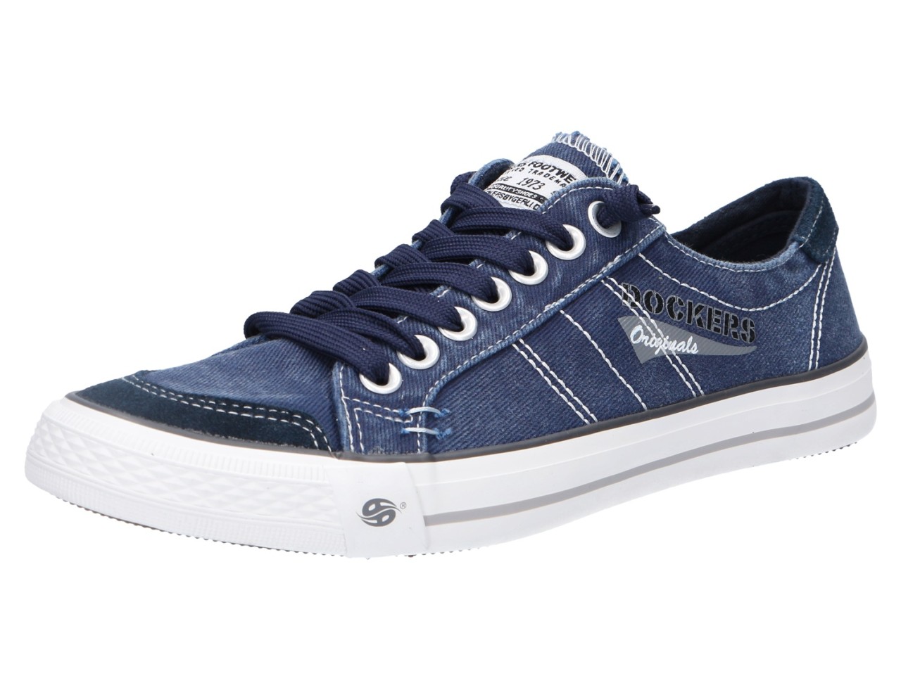 DOCKERS Freizeit Schnürer blau
