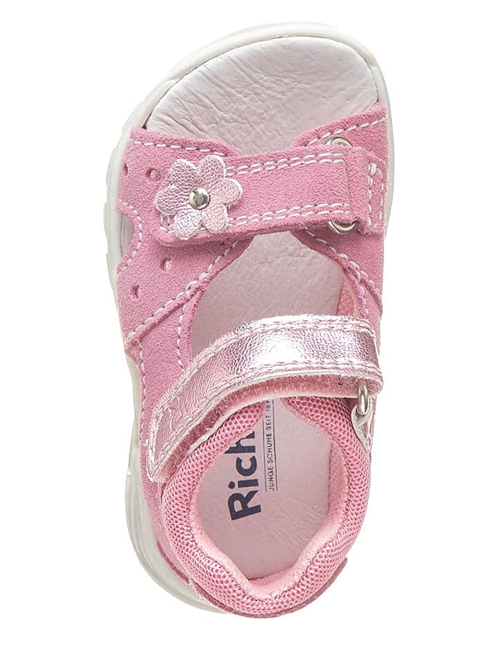 Richter Shoes Leder-Sandalen in Rosa günstig kaufen 23