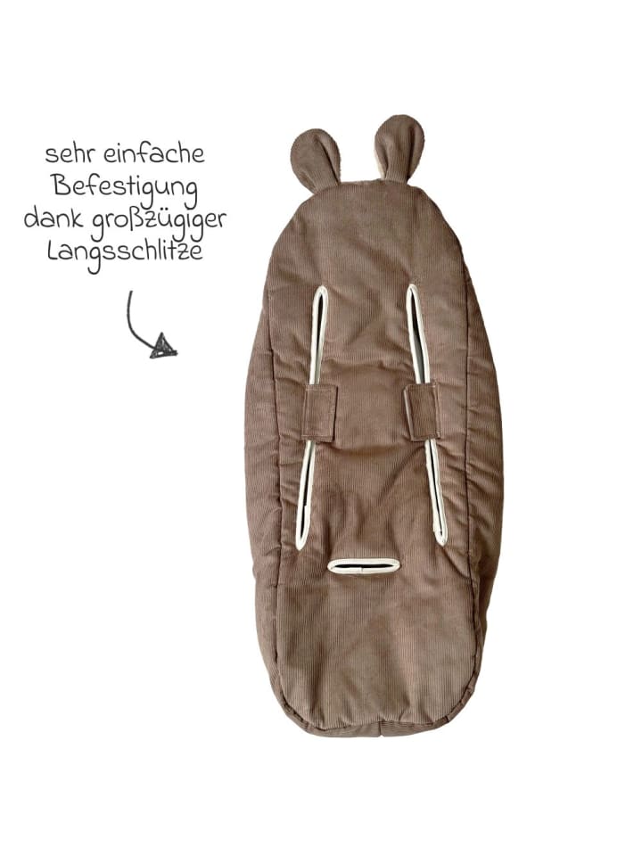 Kaiser Fleece-Fußsack Hima für Babyschalen & Babywannen in braun günstig kaufen onesize