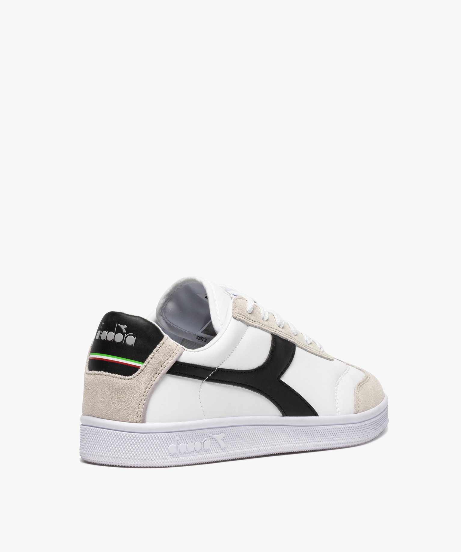 Baskets homme à lacets style rétro - Diadora blanc | GEMO