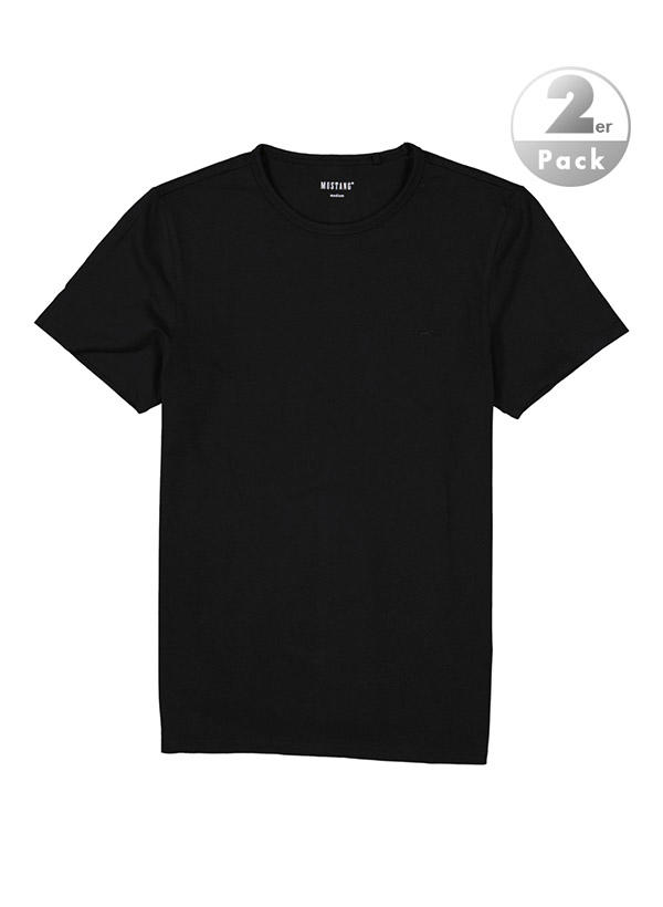 MUSTANG, T-Shirts, Baumwolle, schwarz