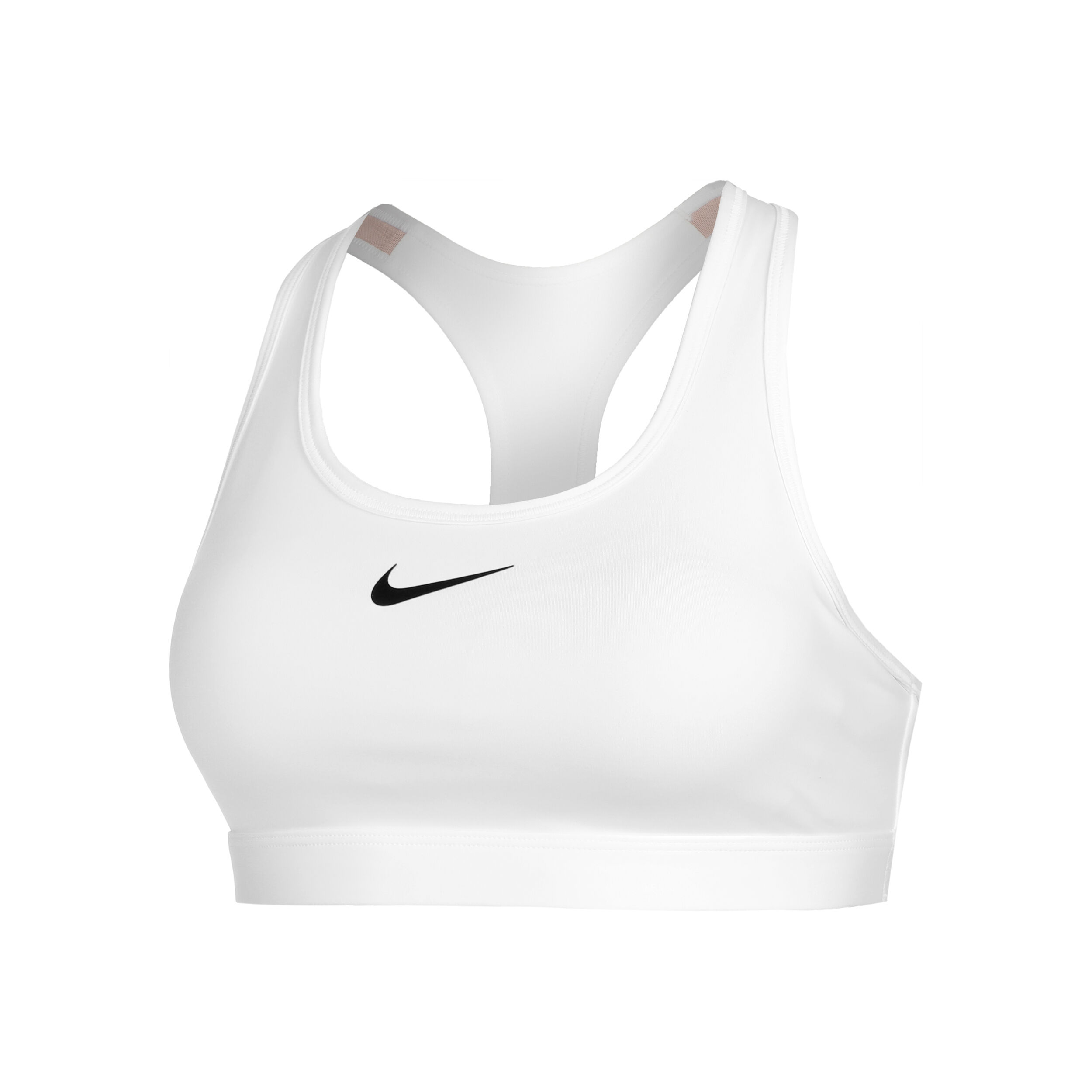Swoosh Medium Sport-BH Damen - Weiß