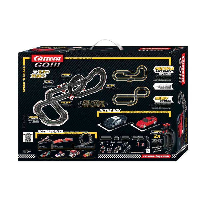 Circuit électrique voitures de police et voleur Carrera