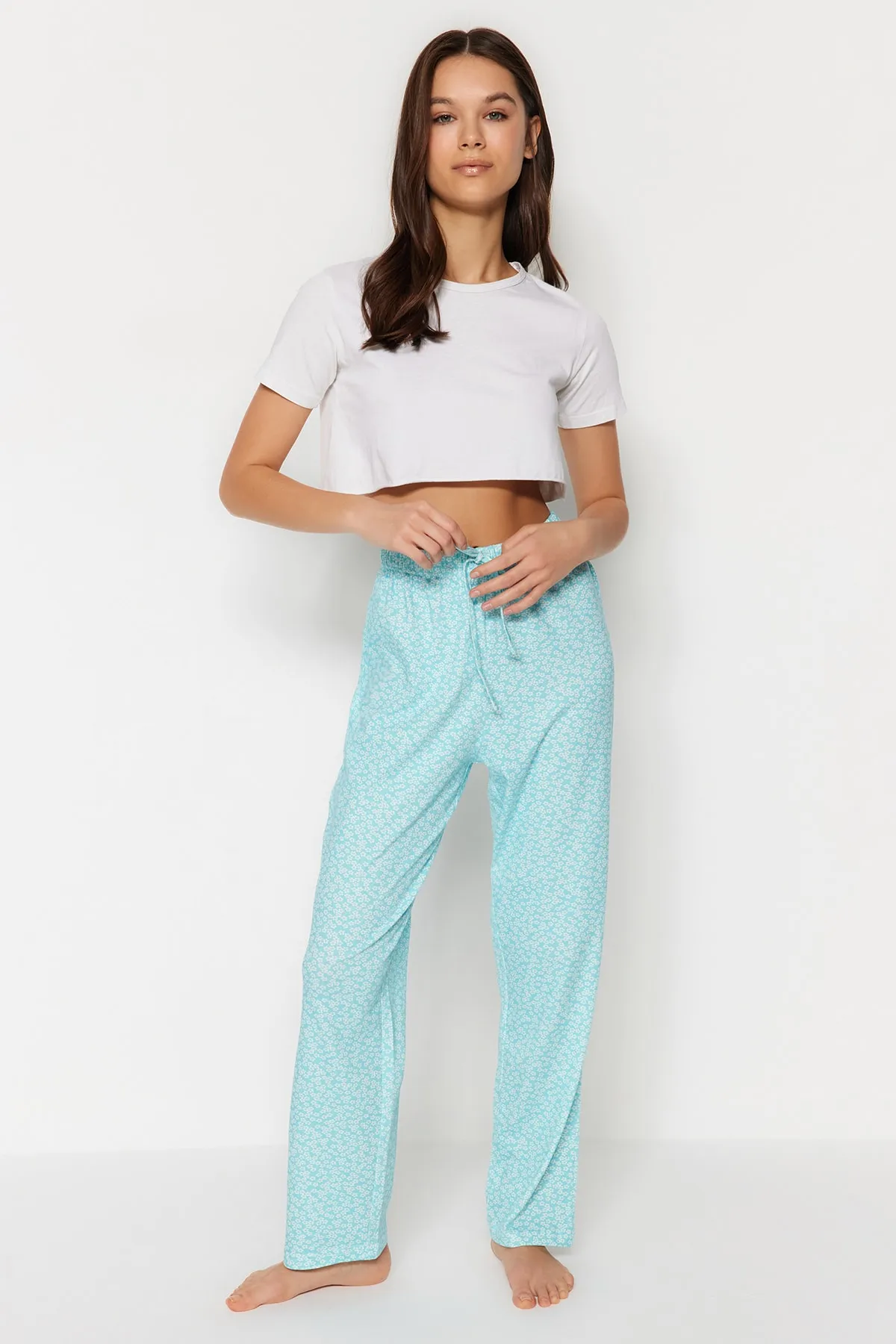 Trendyol Collection  Pyjamahose - Blau - Straight
