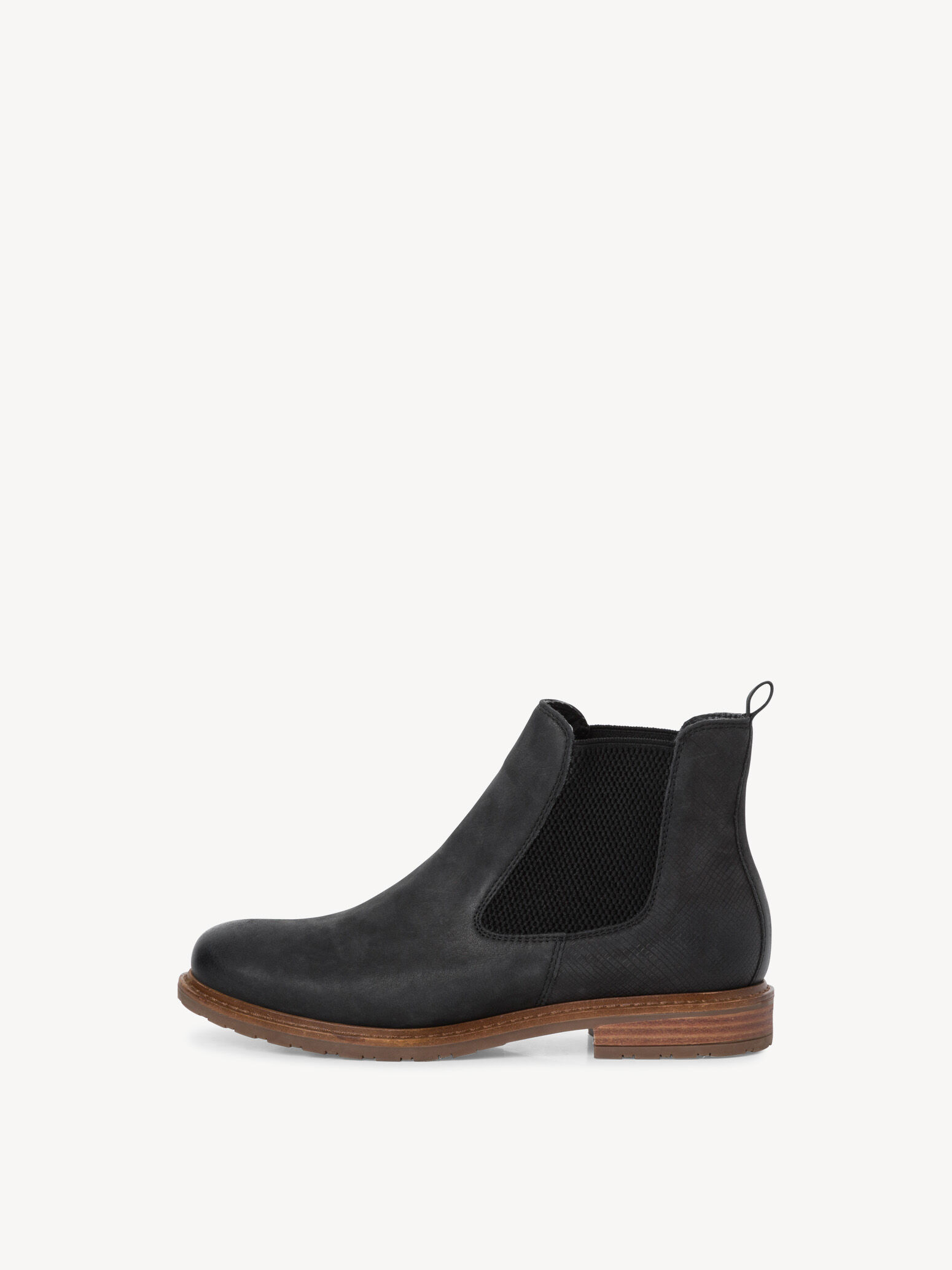 Bottine Chelsea en cuir - noir