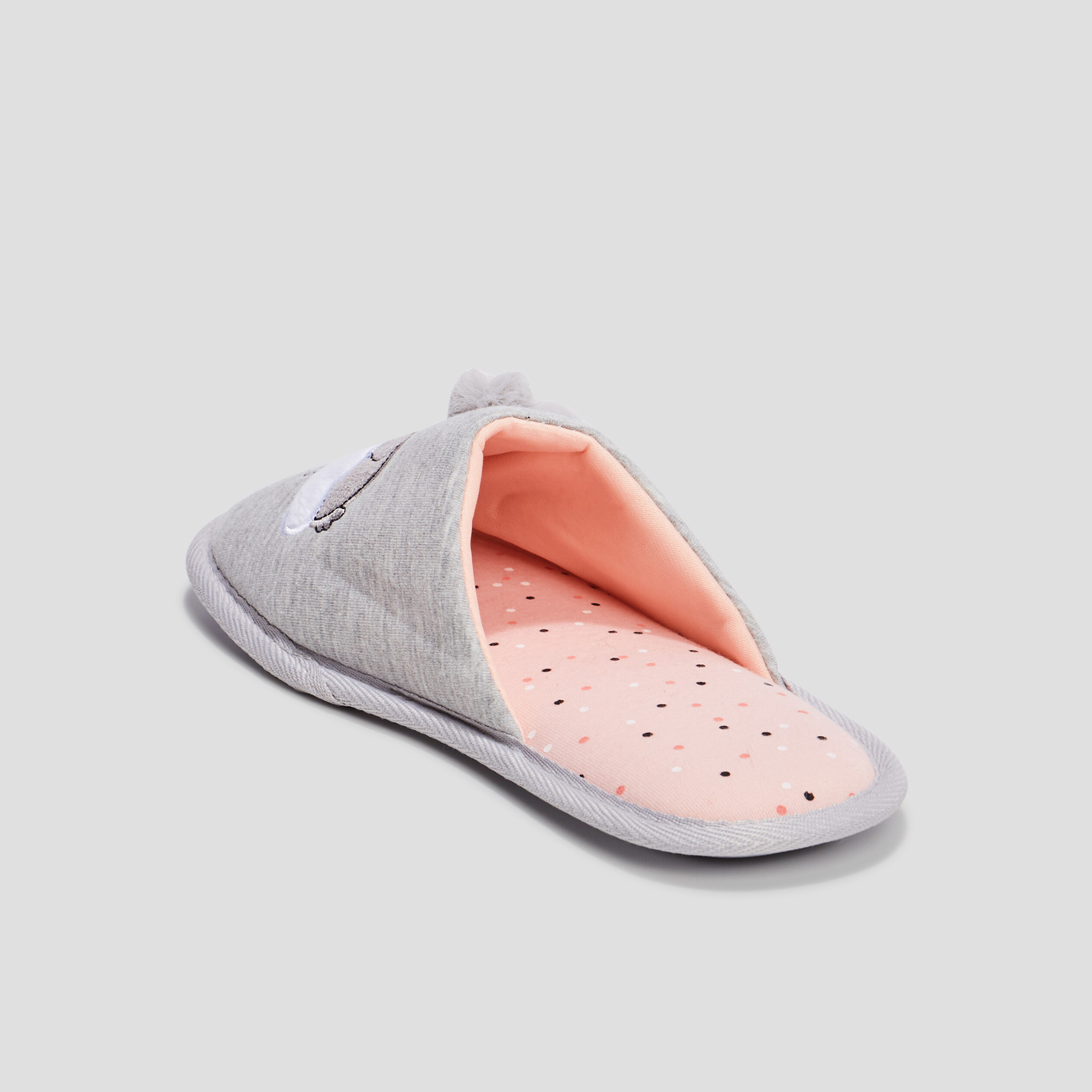 Chaussons mules koala gris femme | La Halle