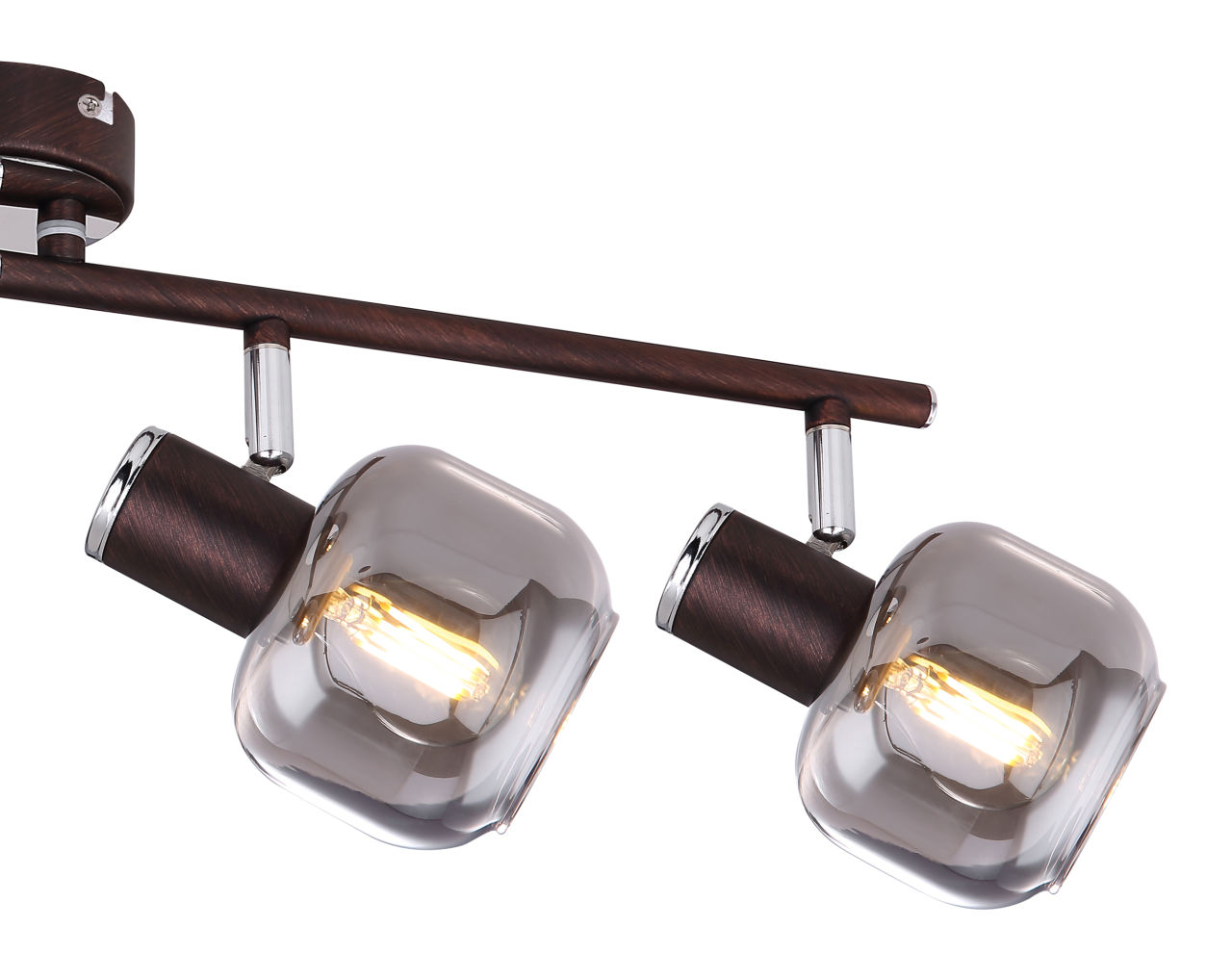 Globo Lighting - PALLO - Strahler Metall bronzefarben, 4x E14