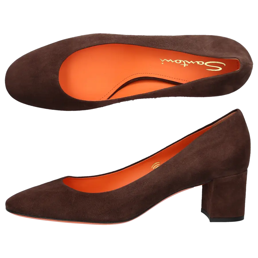 Santoni - Pumps 59621 Veloursleder - braun