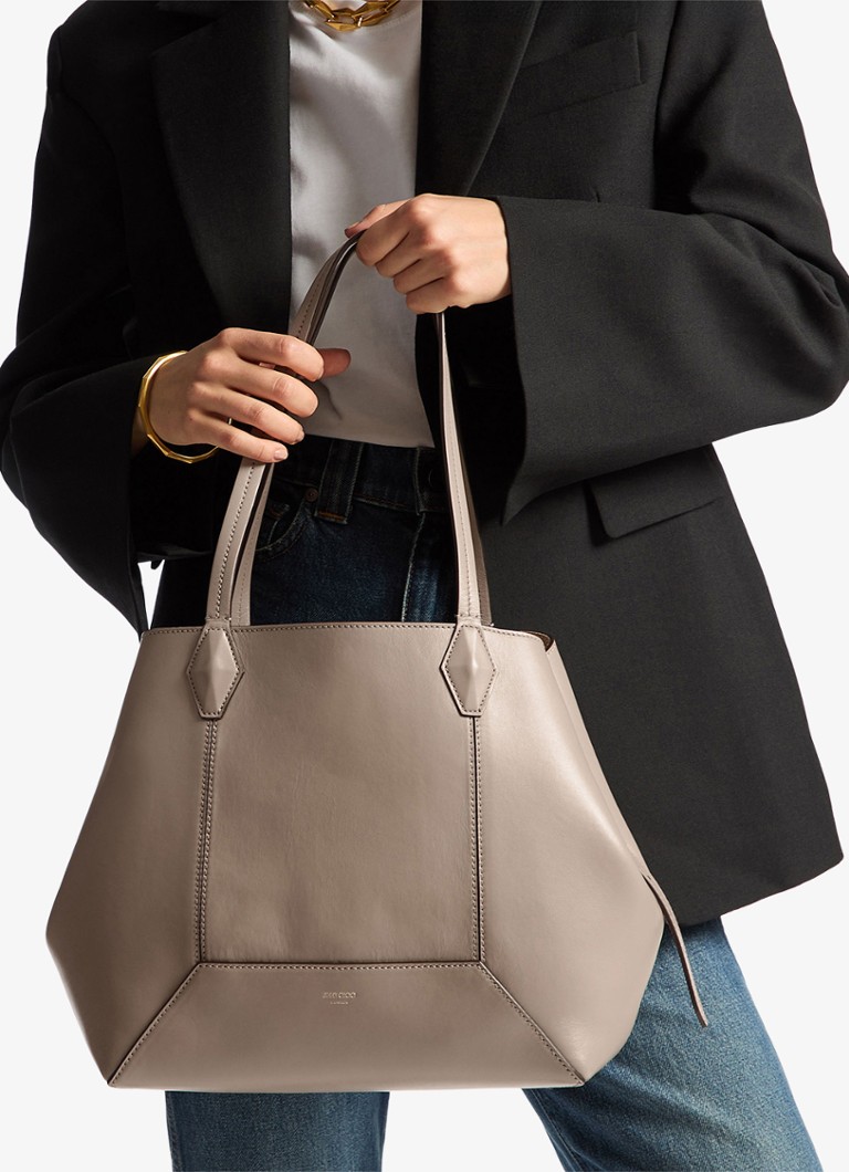 Geantă tote Jimmy Choo Diamond/M din piele de vițel