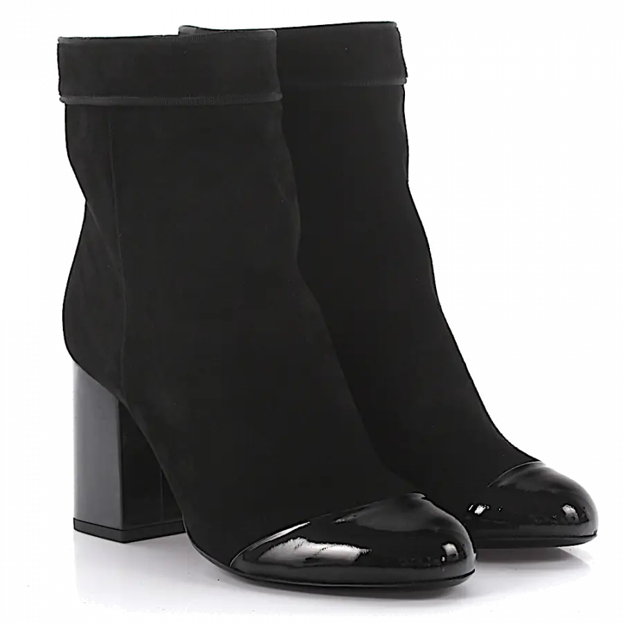 Lanvin - Stiefeletten SHFIB1 Veloursleder - schwarz