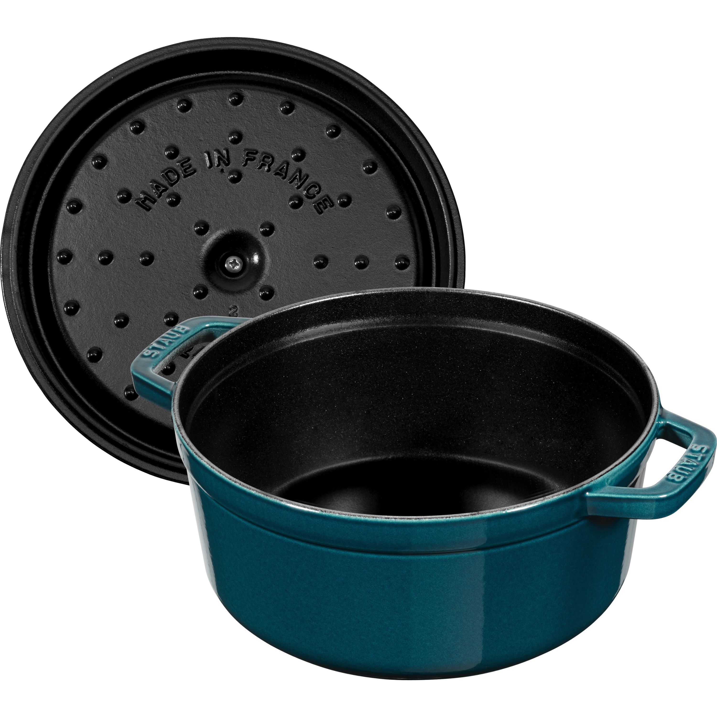 Cocotte 24 cm, rund, La-Mer, Gusseisen