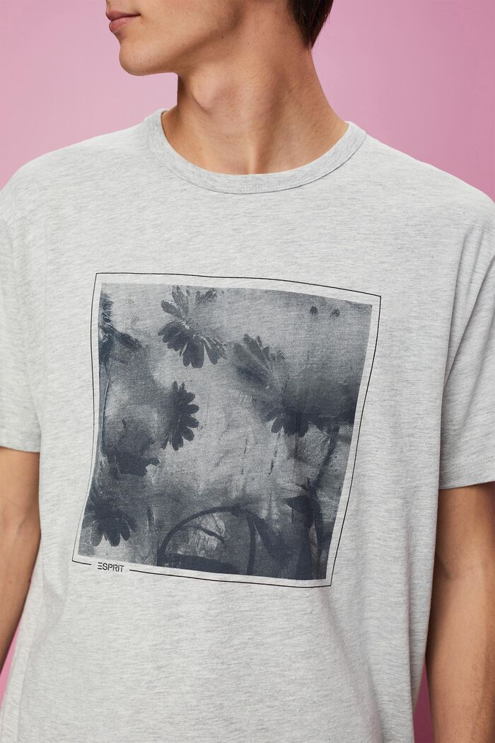 T-Shirt aus Baumwolle-Viskose-Mix mit Print