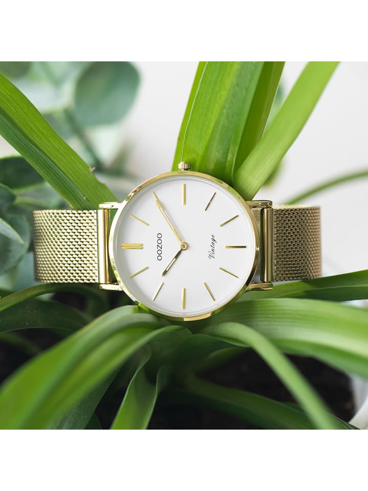 Oozoo Analog-Armbanduhr Oozoo Vintage Series gold mittel (ca. 36mm) günstig kaufen onesize