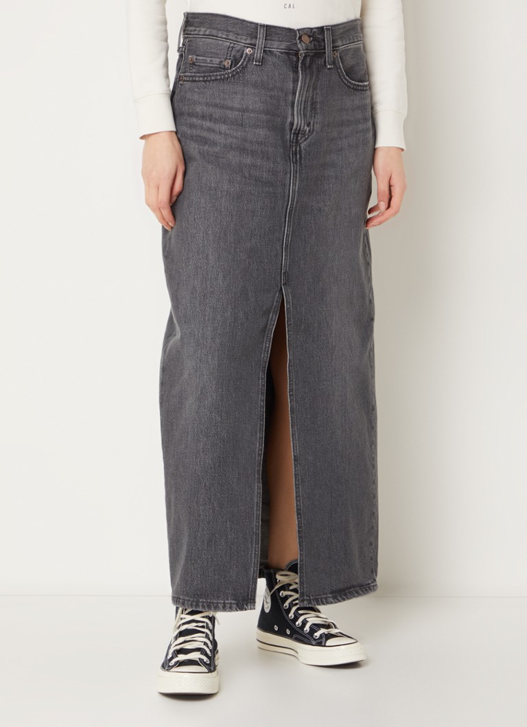 Gonna lunga in denim Levi's con tasche laterali e spacco