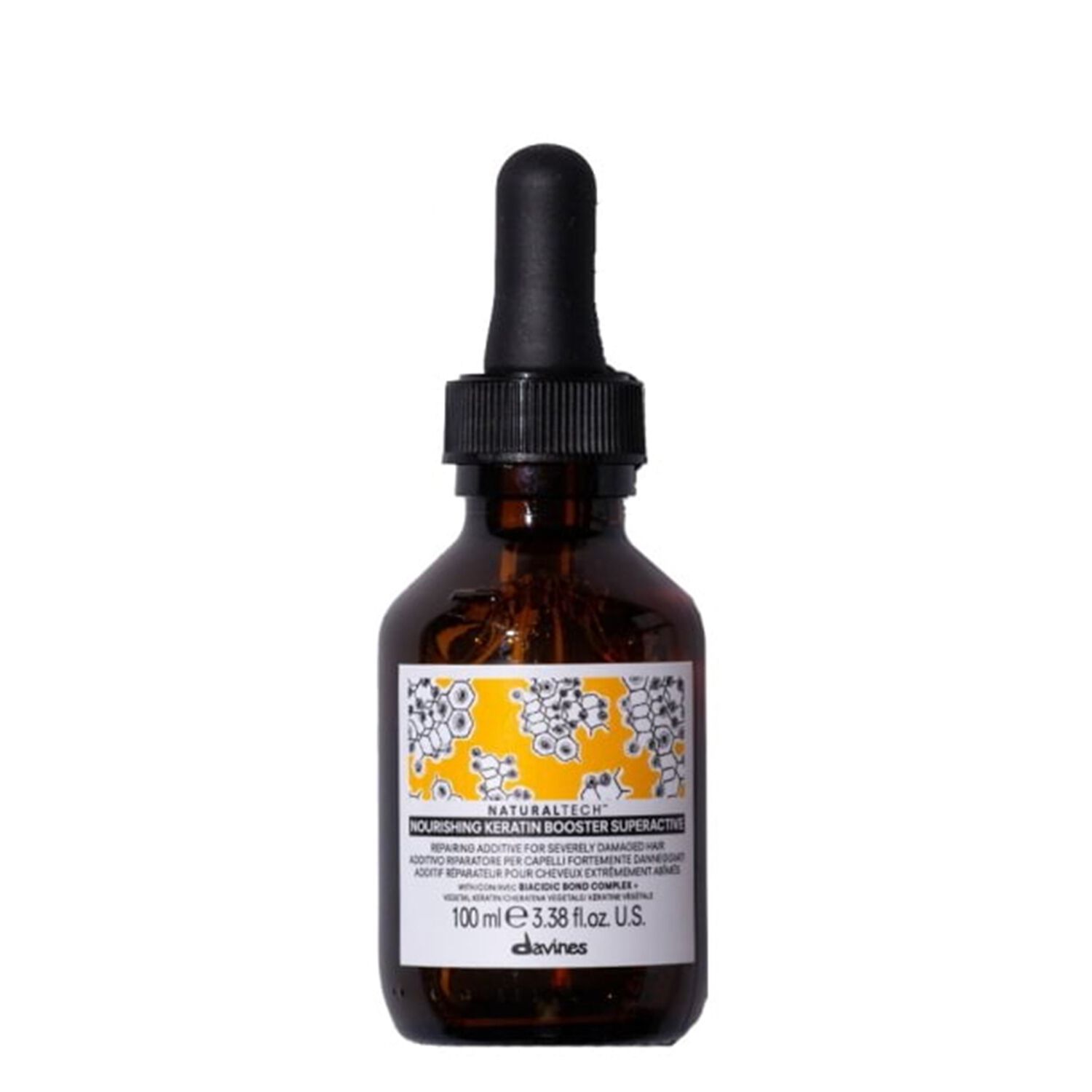 Davines Nourishing Kératine Booster Superactive Additif Réparateur Cheveux Extrêmement Abîmés 100 ml