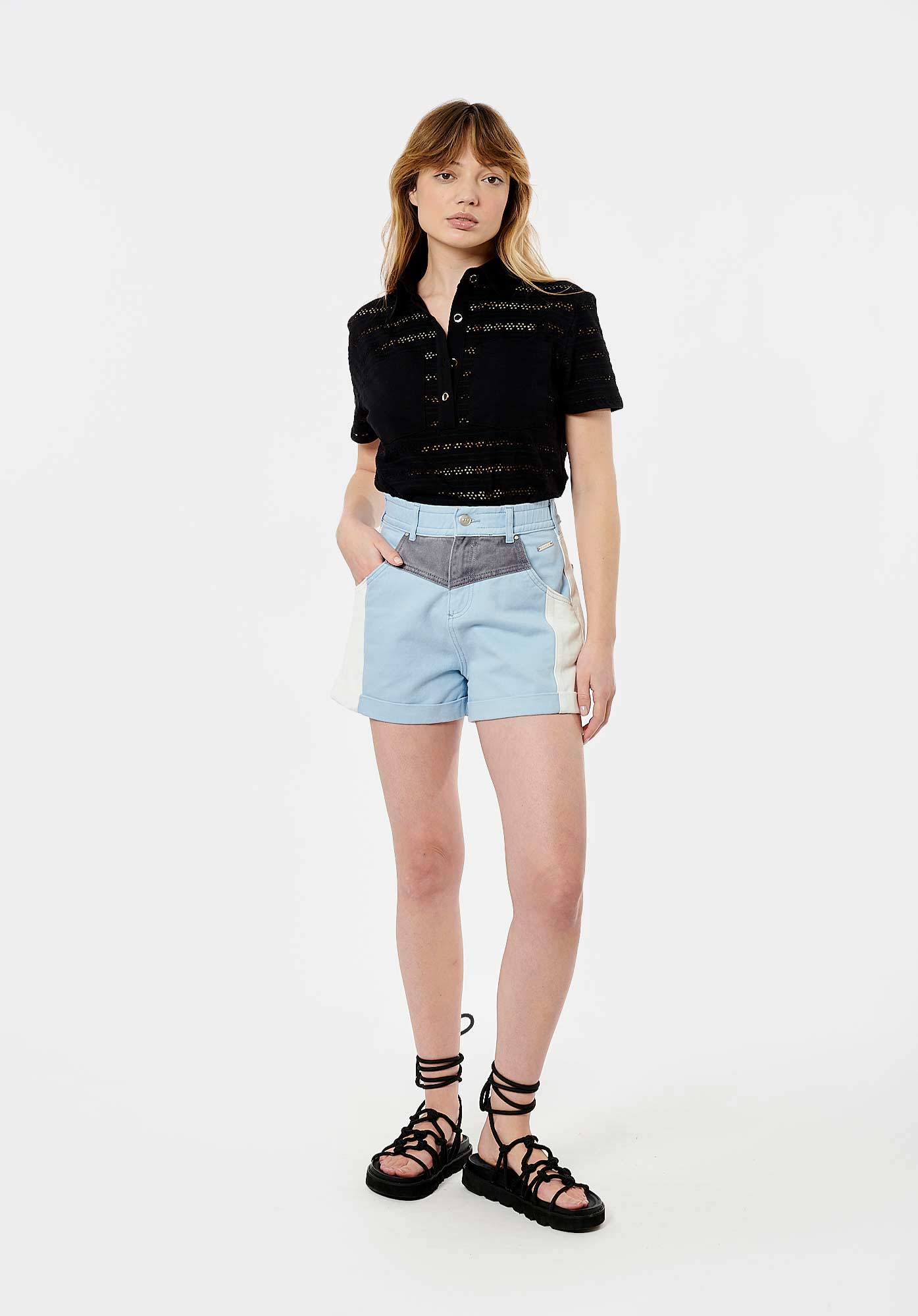 AMO    Short en jean femme 100% coton