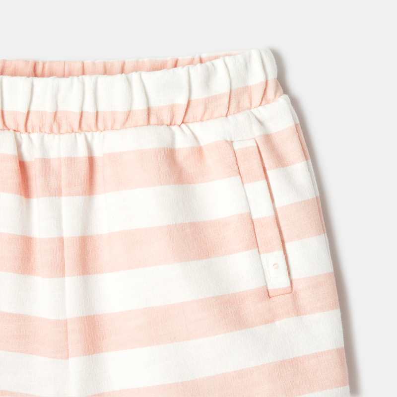 Short en molleton de coton bio rose mixte Absorba