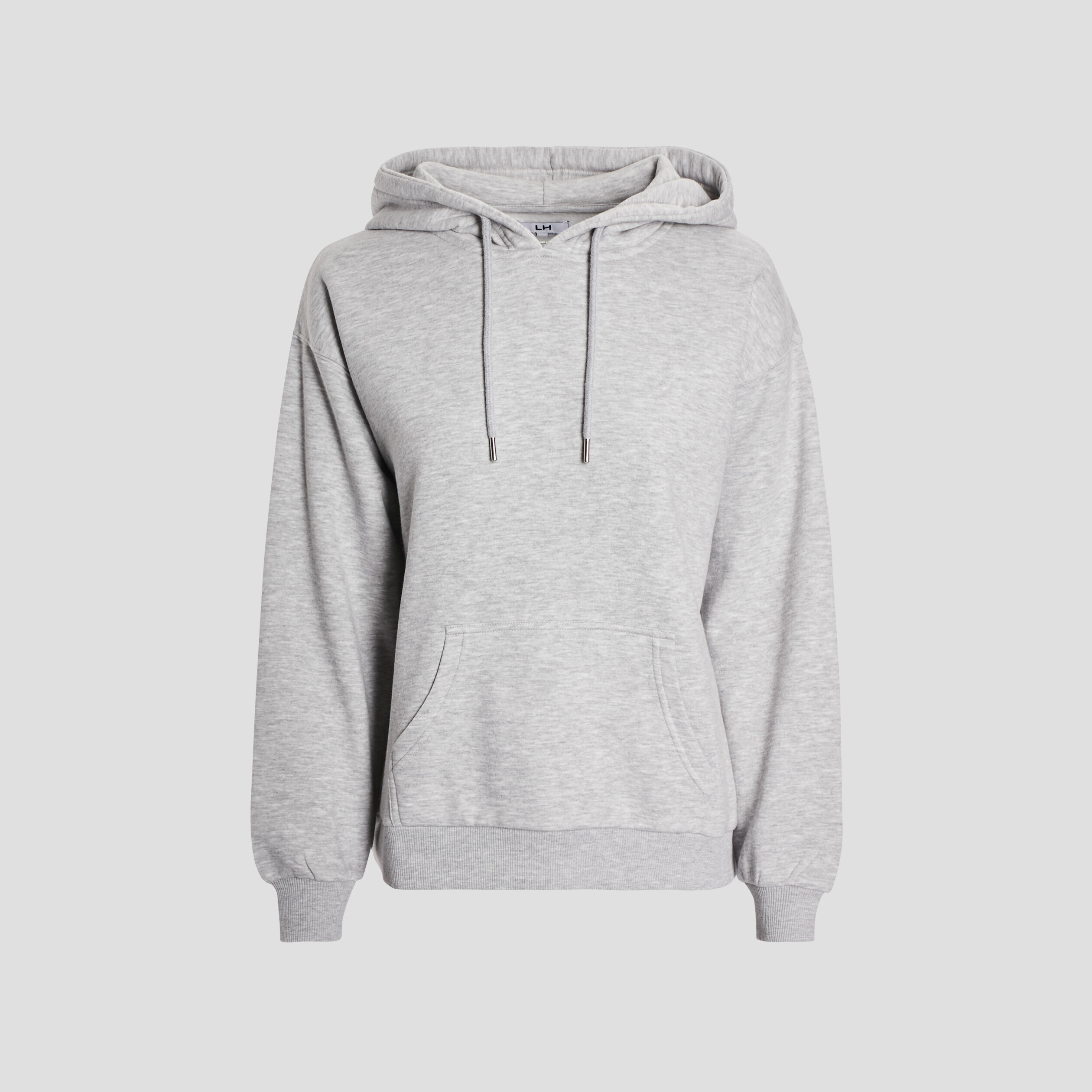 Sweat molleton à capuche hoodie gris clair femme | La Halle