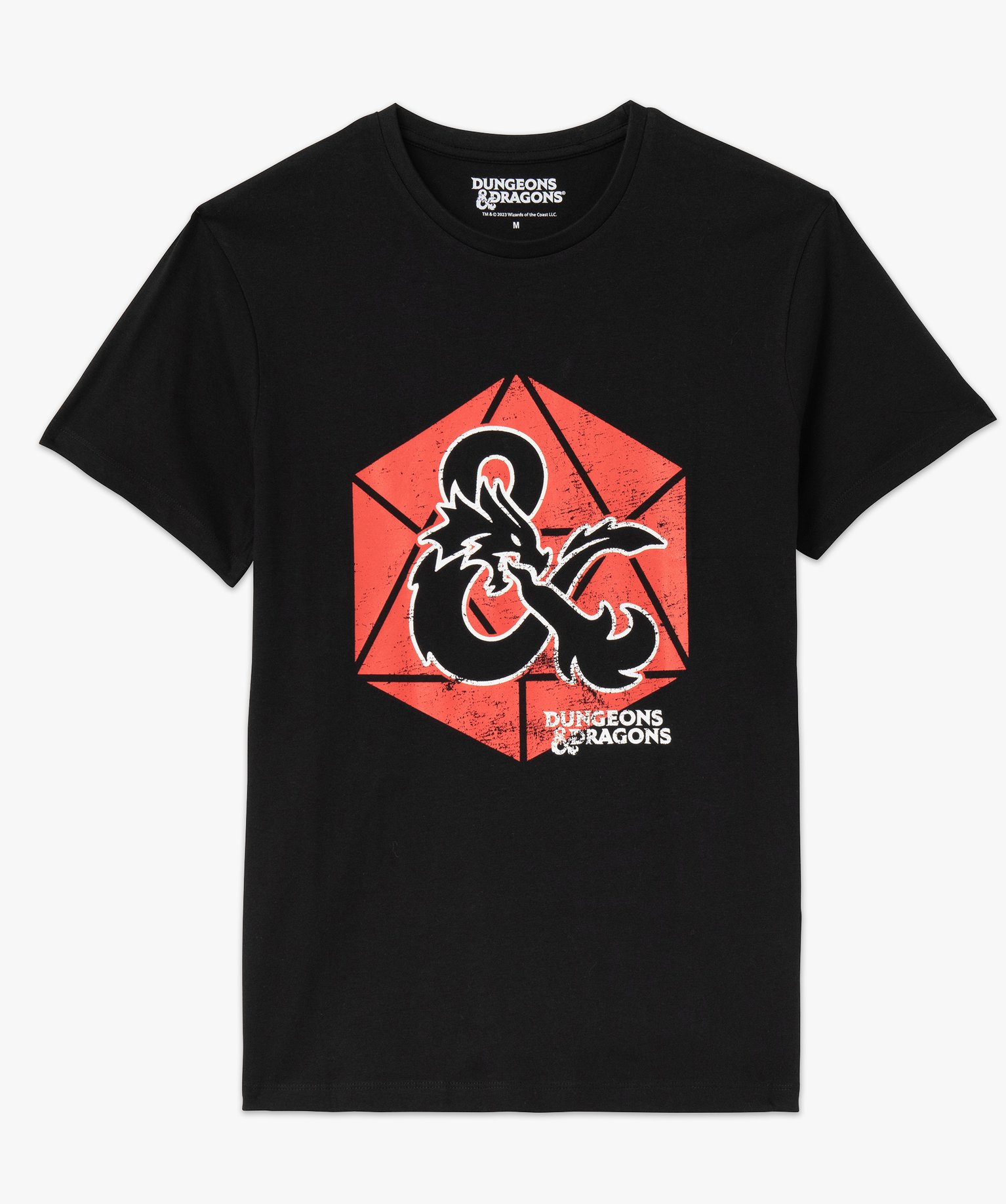 Tee-shirt manches courtes imprimé homme - Donjons & Dragons noir | GEMO