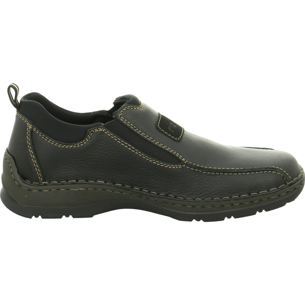 RIEKER Sportliche Slipper schwarz