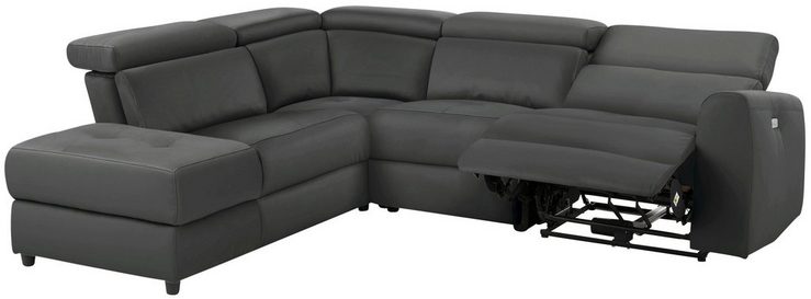 Home affaire Ecksofa Sentrano, auch mit elektrischer Funktion mit USB-Anschluß, in 4 Bezugsvarianten