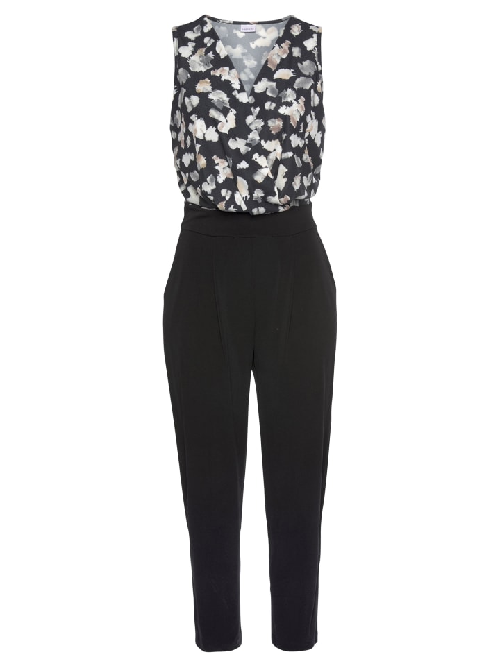 LASCANA Overall in schwarz-beige-bedruckt günstig kaufen