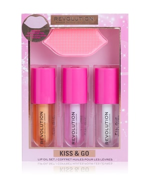 REVOLUTION Kiss & Go Glaze Lip Care Gift Set Lippen Make-up Set-1 Stk