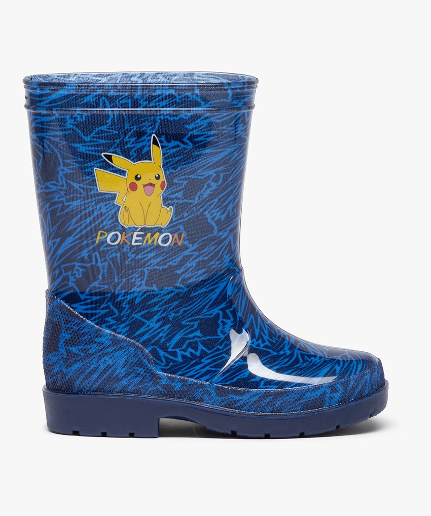 Bottes de pluie Garçon Pikachu - Pokémon bleu | GEMO