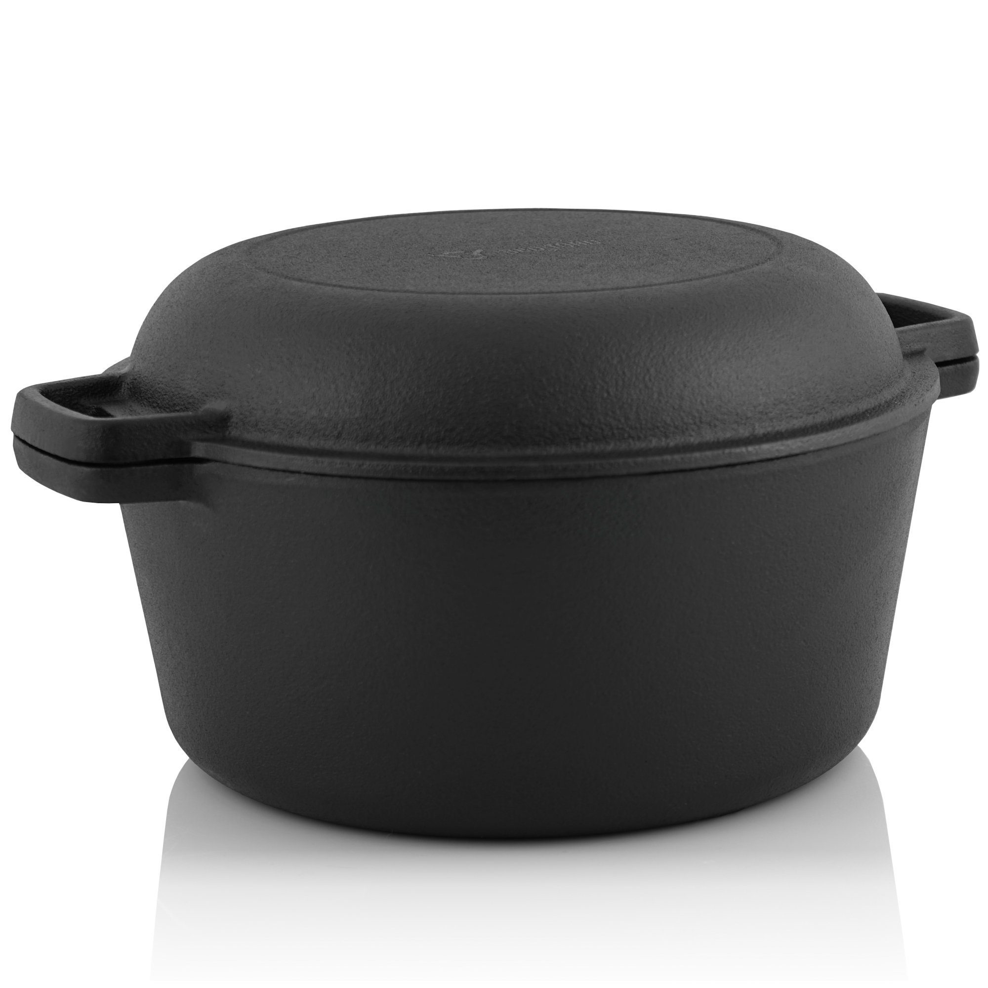 BBQ-Toro Schmortopf Gusseisen Topf 6,8 Liter, Schmortopf zum Kochen, Gusseisen