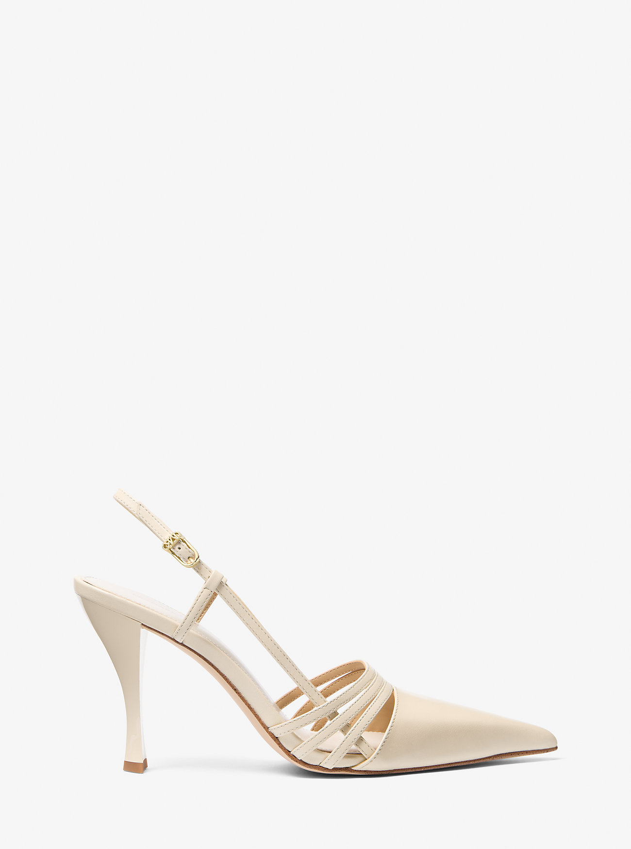 Haisley Leather Slingback Pump - LT CREAM