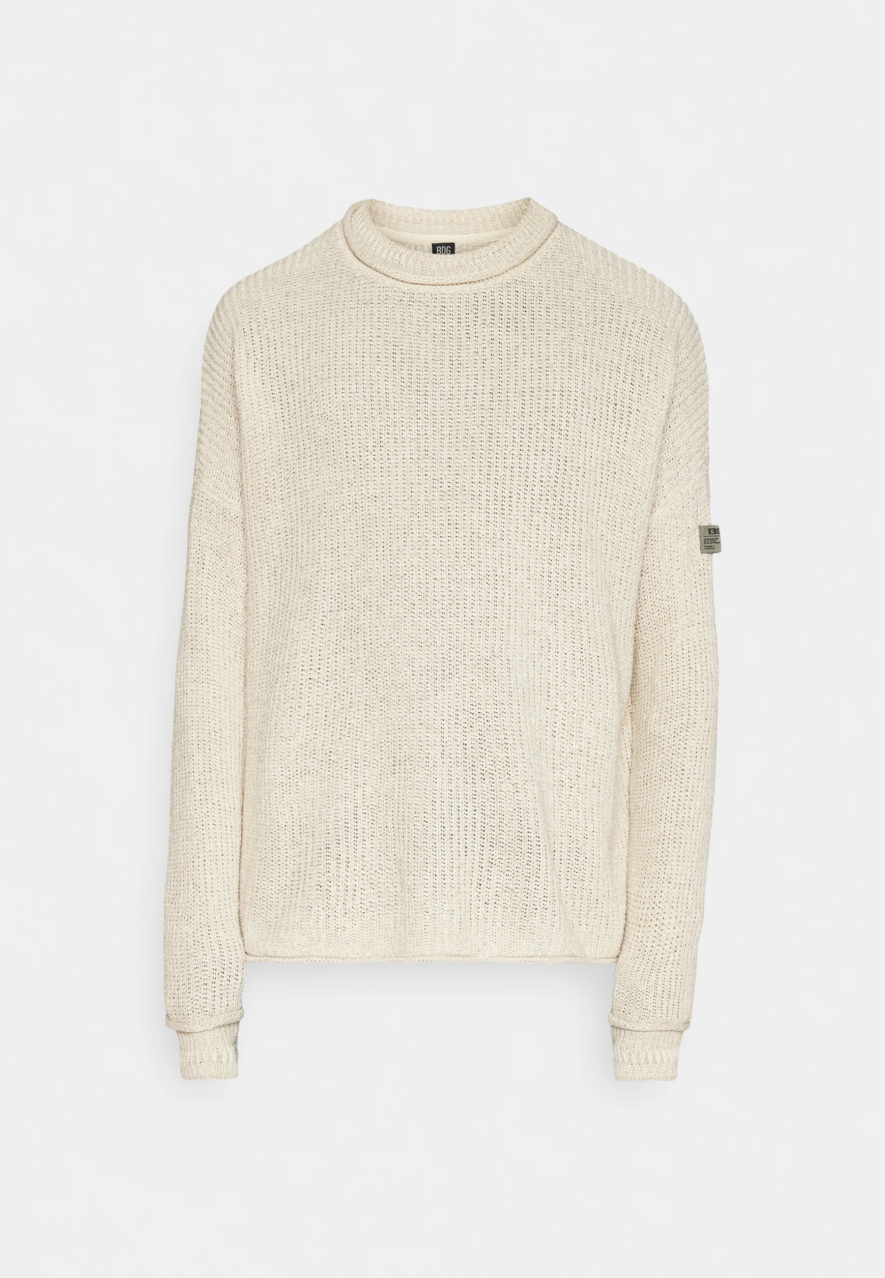 Suéter con cuello redondo trenzado de BDG Urban Outfitters