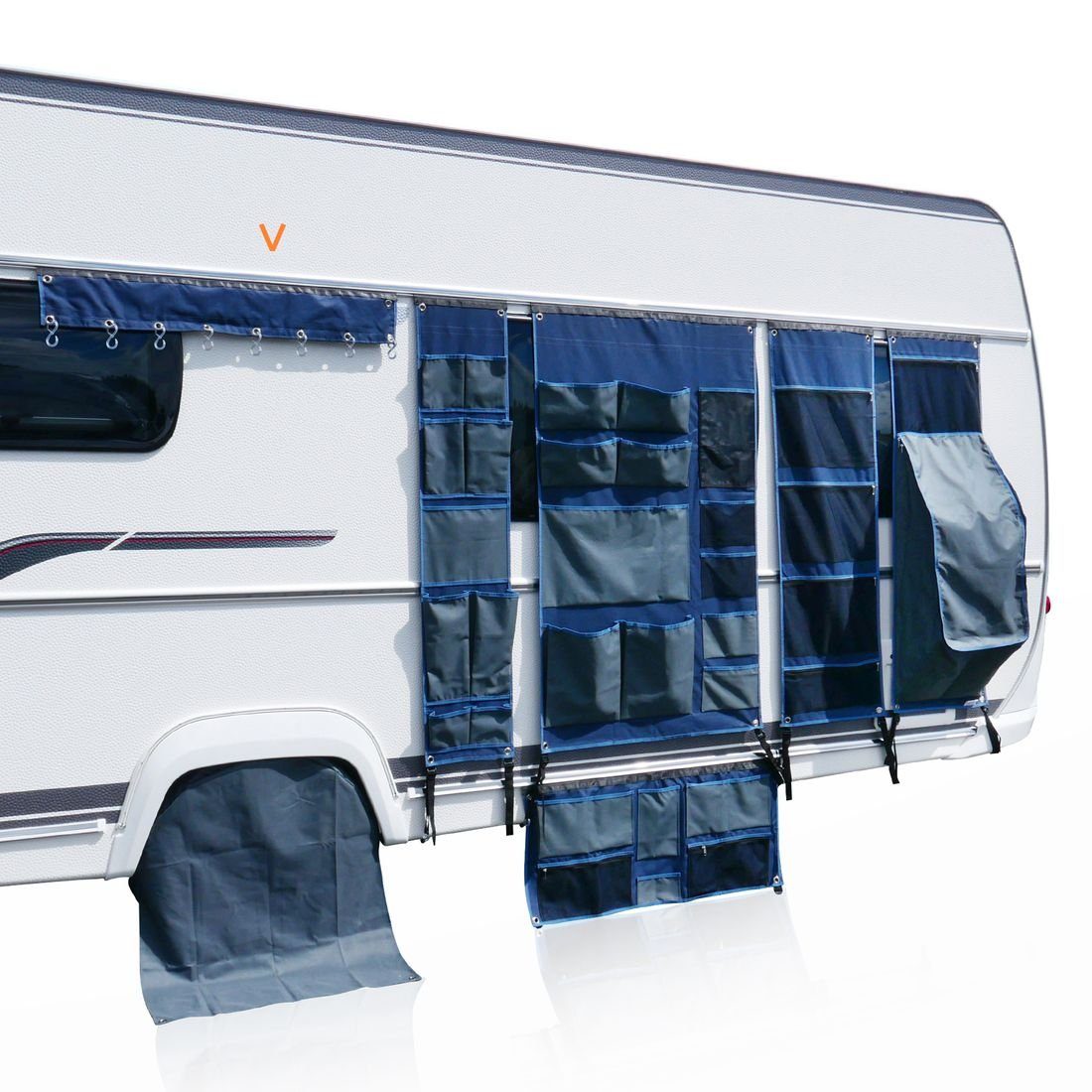 yourGEAR Vorzelt yourGEAR Caravan Organizer Hook Hakenleiste Wohnwagen 100cm 8 Haken, Personen: 0