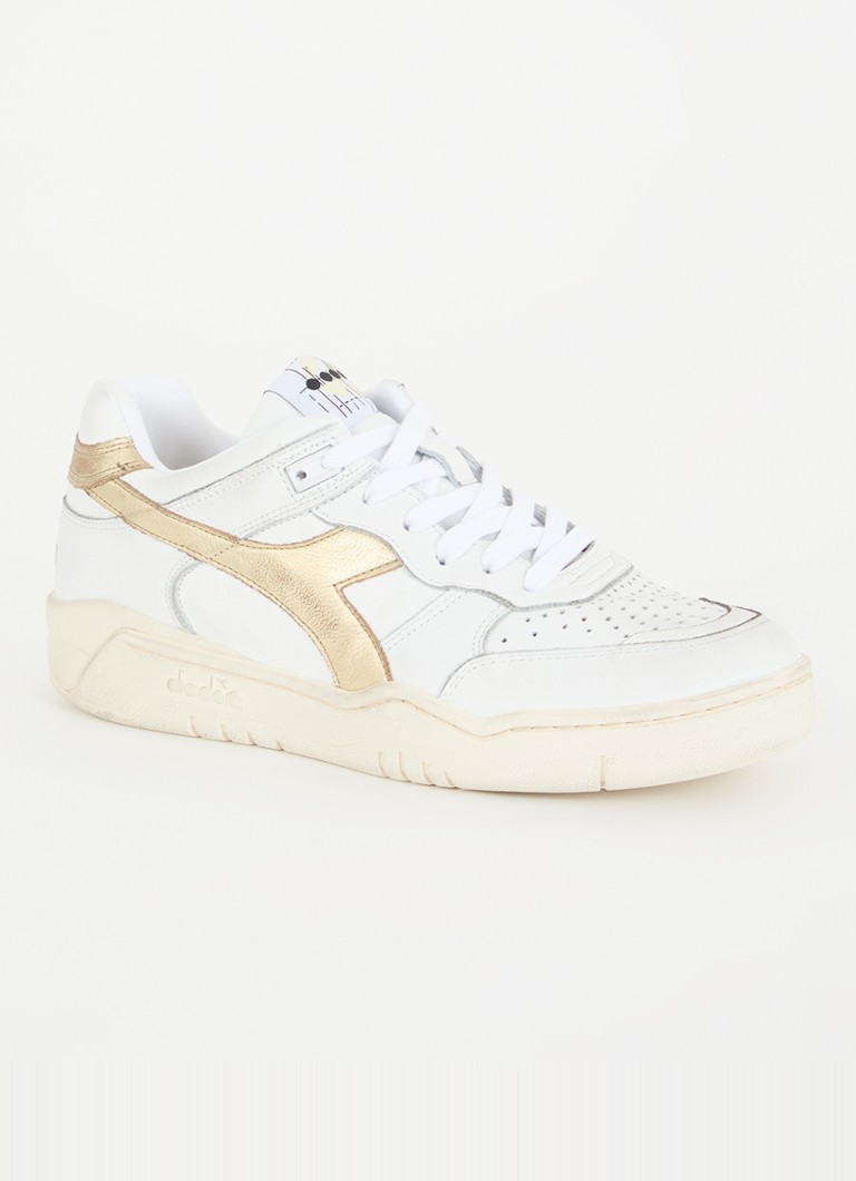 Použité kožené tenisky Diadora B.560 s kovovými detaily