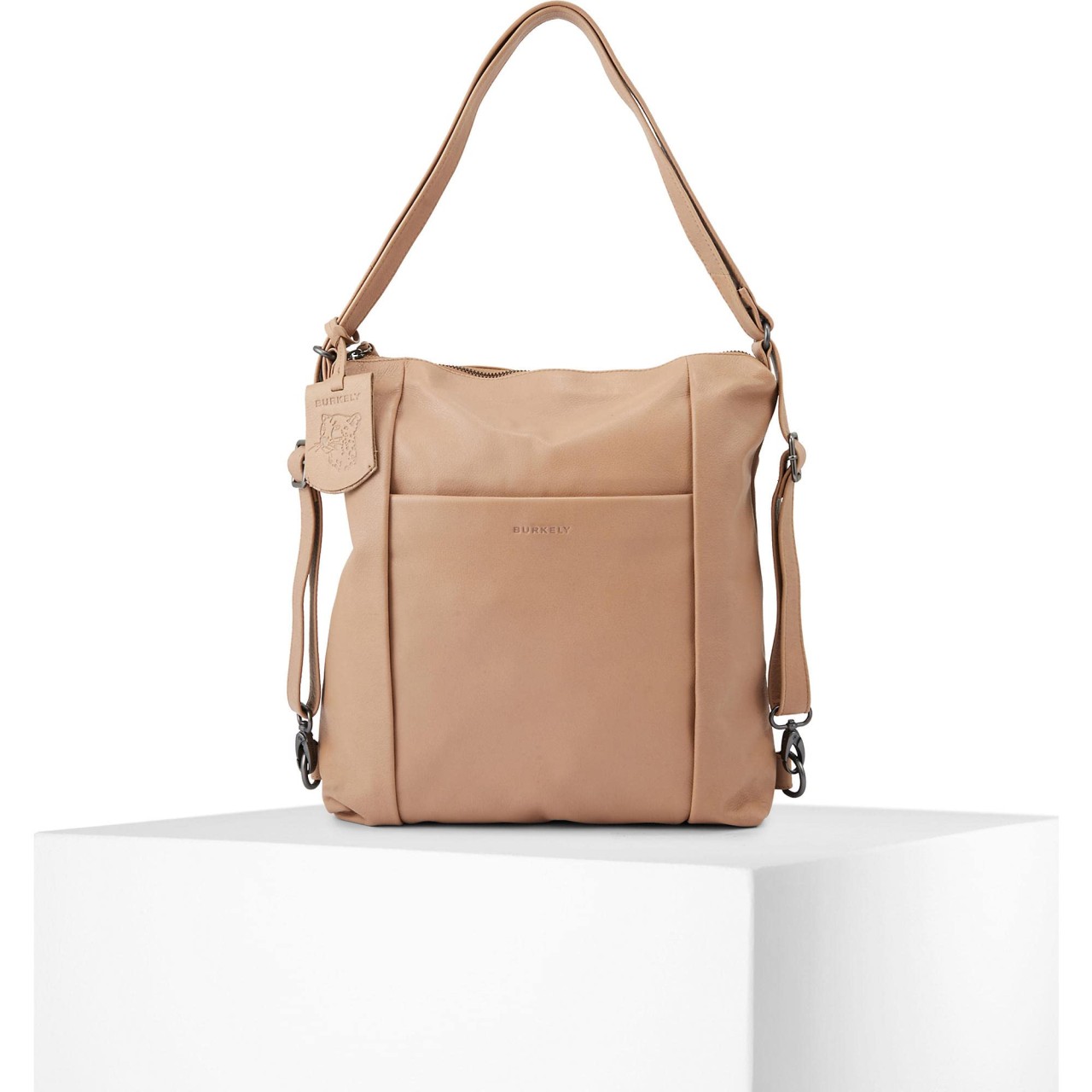 BURKELY Handtaschen taupe Rucksack-Beutel