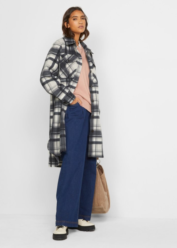 Pullover mit Bluseneinsatz