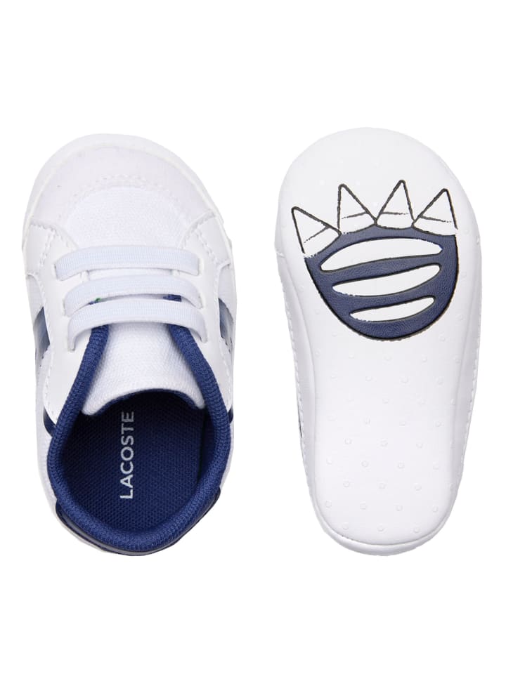 Lacoste Krabbelschuhe in Weiß/Blau günstig kaufen