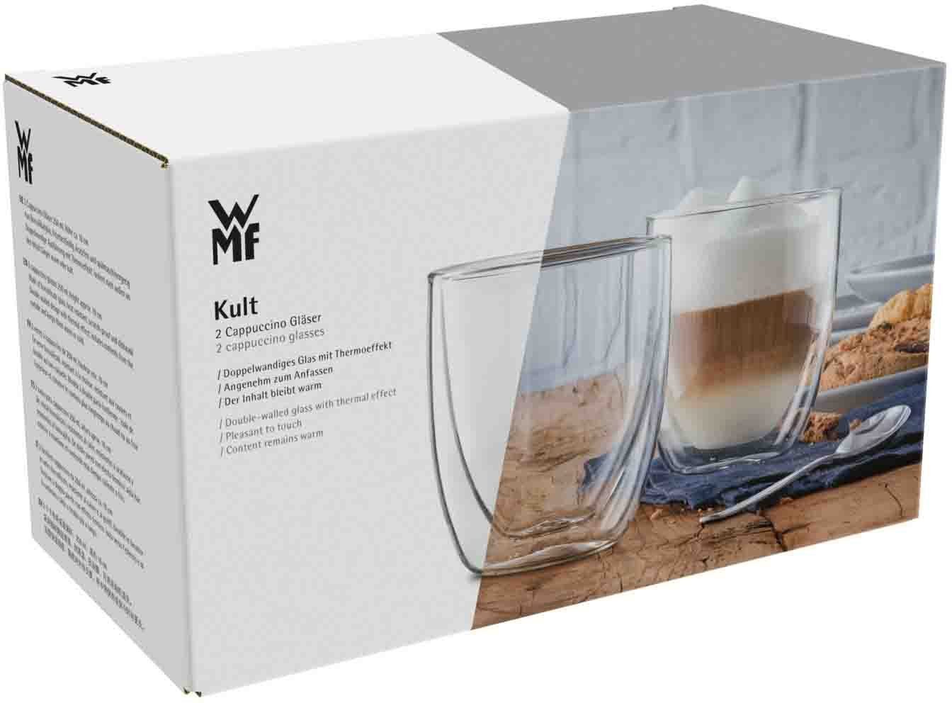 WMF Gläser-Set Kult Coffee, Glas, doppelwandige Ausführung mit Thermoeffekt