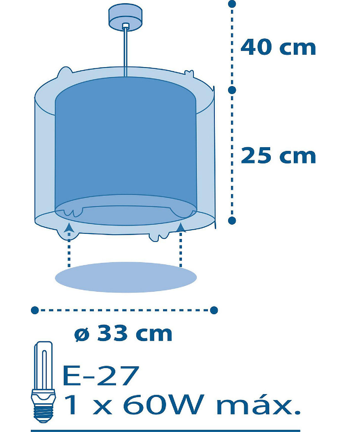 Hängelampe Weltall