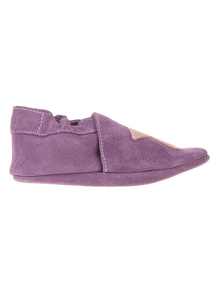 lamino Leder-Krabbelschuhe in Lila günstig kaufen 22/23