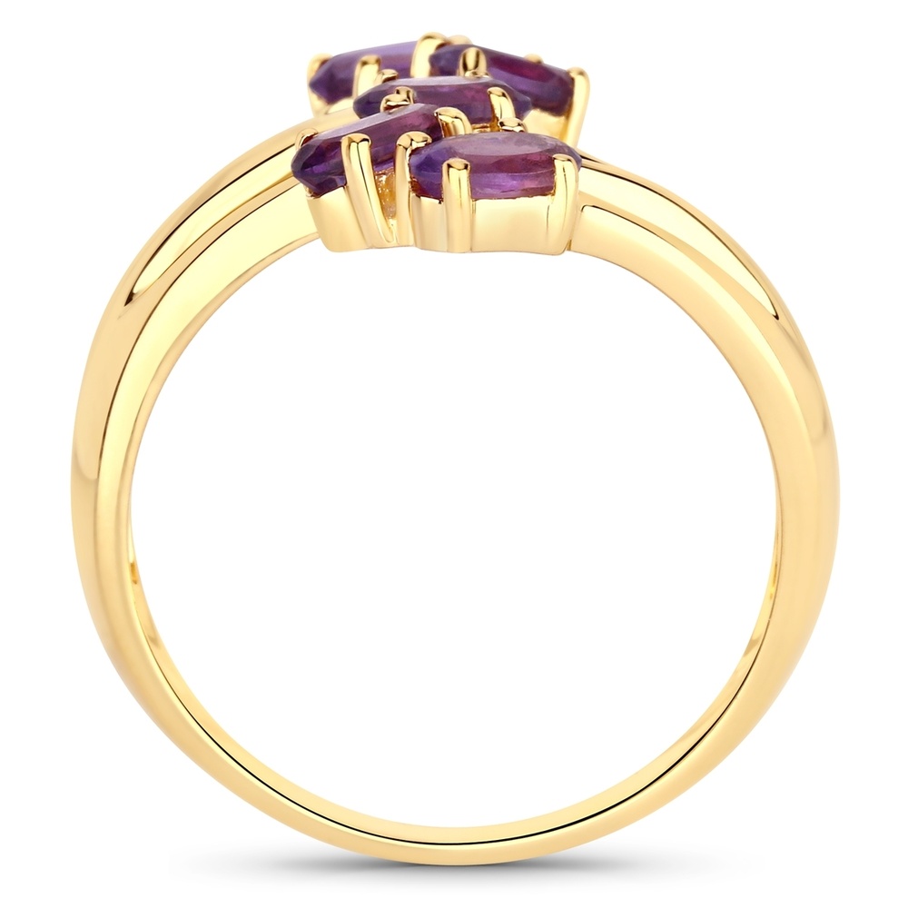 Rafaela Donata Bague Argent sterling Améthyste en Or jaune Bague
