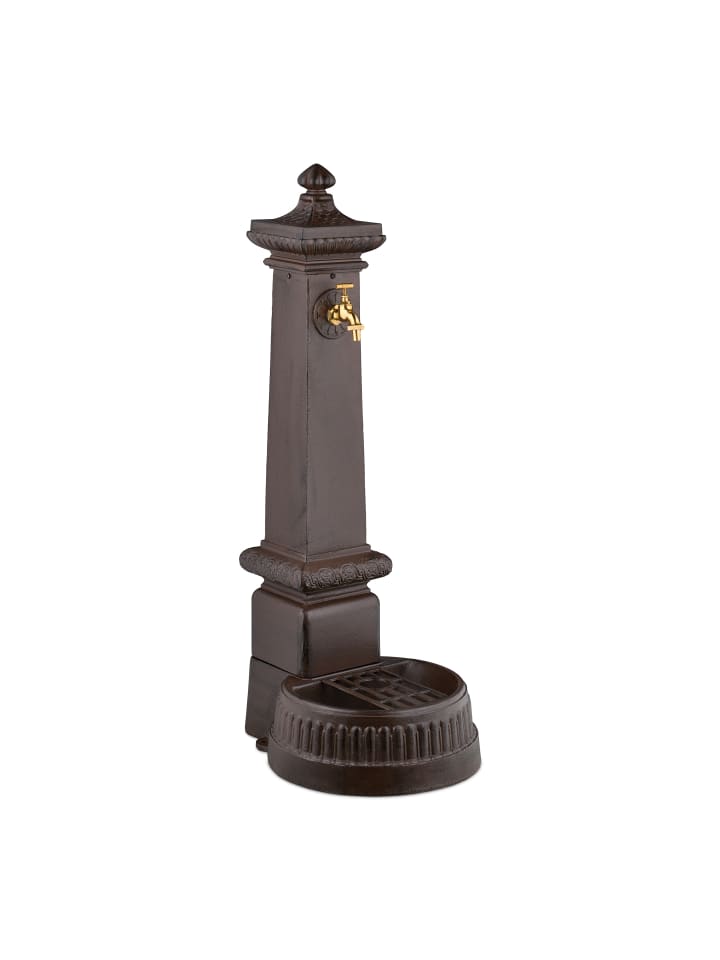 relaxdays Standbrunnen in Braun - (B)44,5 x (H)100 x (T)38 cm günstig kaufen onesize