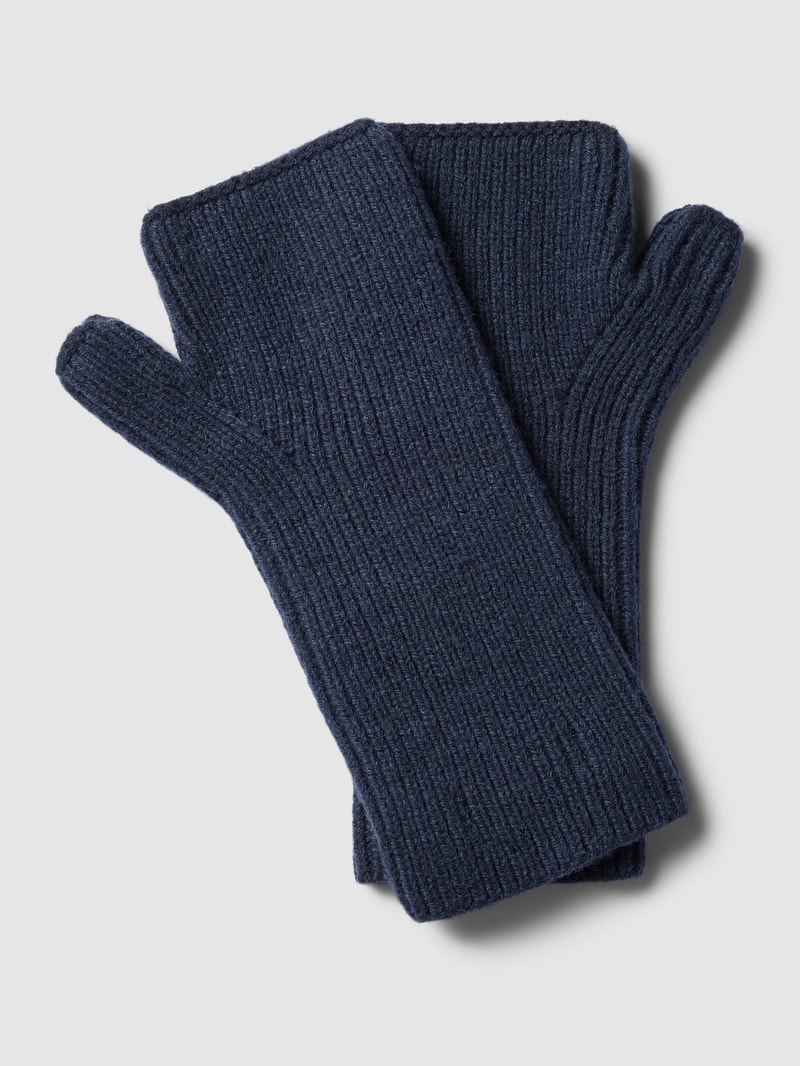 Handschuhe mit offener Vorderseite in dunkelblau