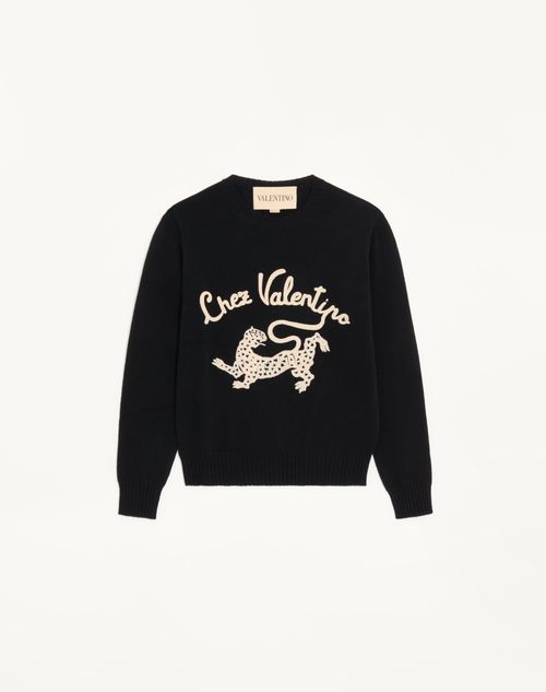 Suéter de lã Valentino com bordado na Valentino & Panther
