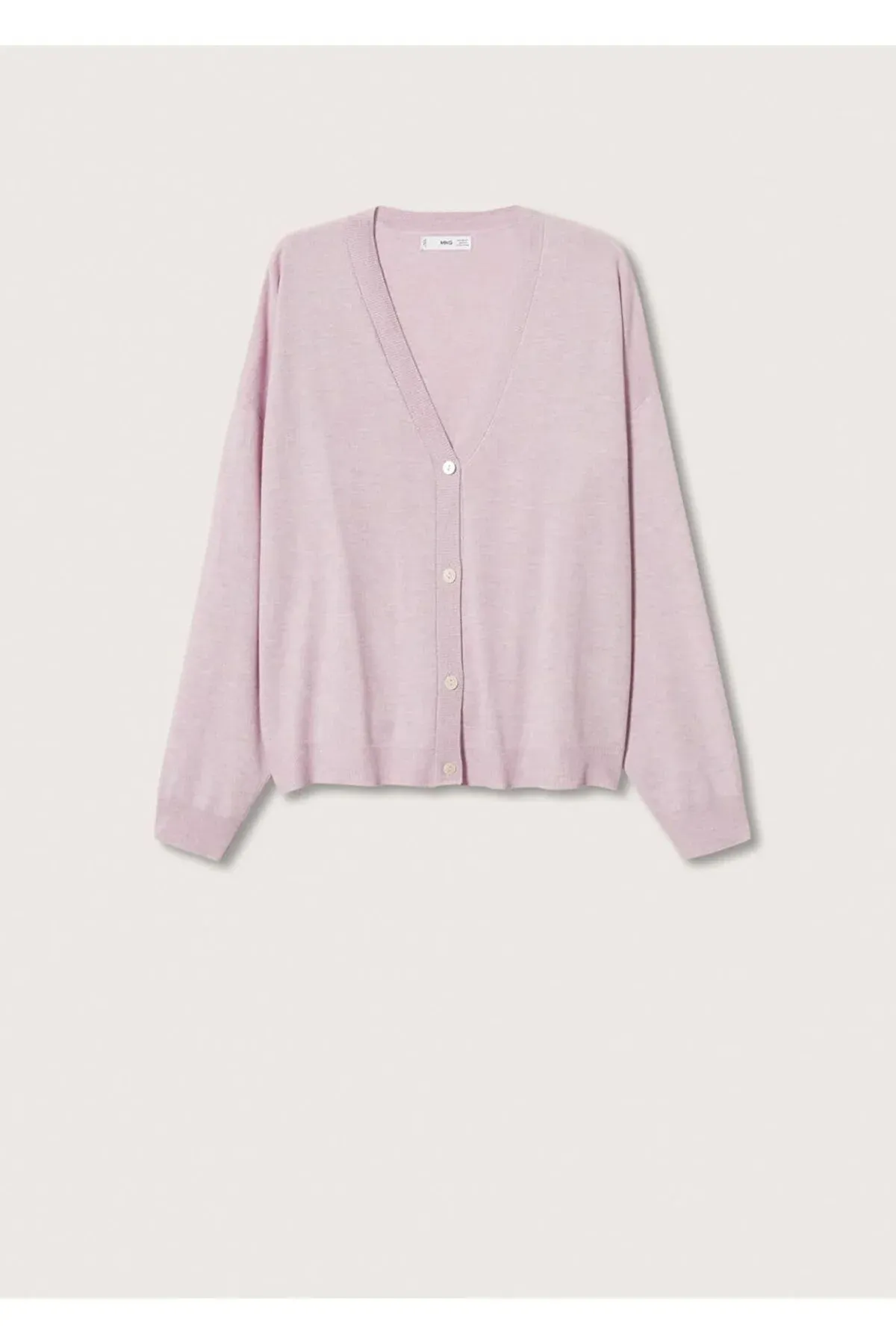MANGO  Strickjacke - Lila - Regular Fit