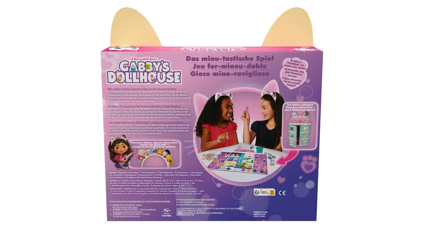 Spin Master Games Gabby‘s Dollhouse Miau-tastisches Spiel